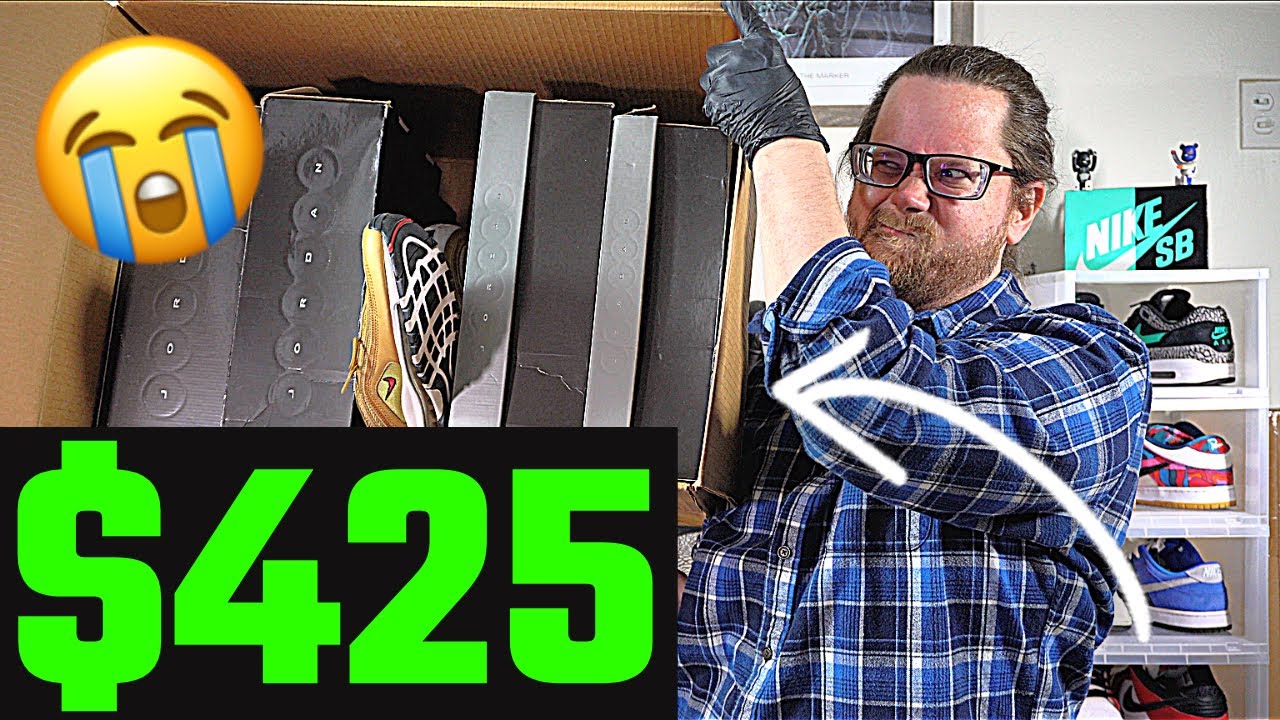 BIG YIKES AT THIS $425 SOLE SUPREMACY MYSTERY BOX!! GOOD SHOES THAT ARE WAY TOO BEAT!!