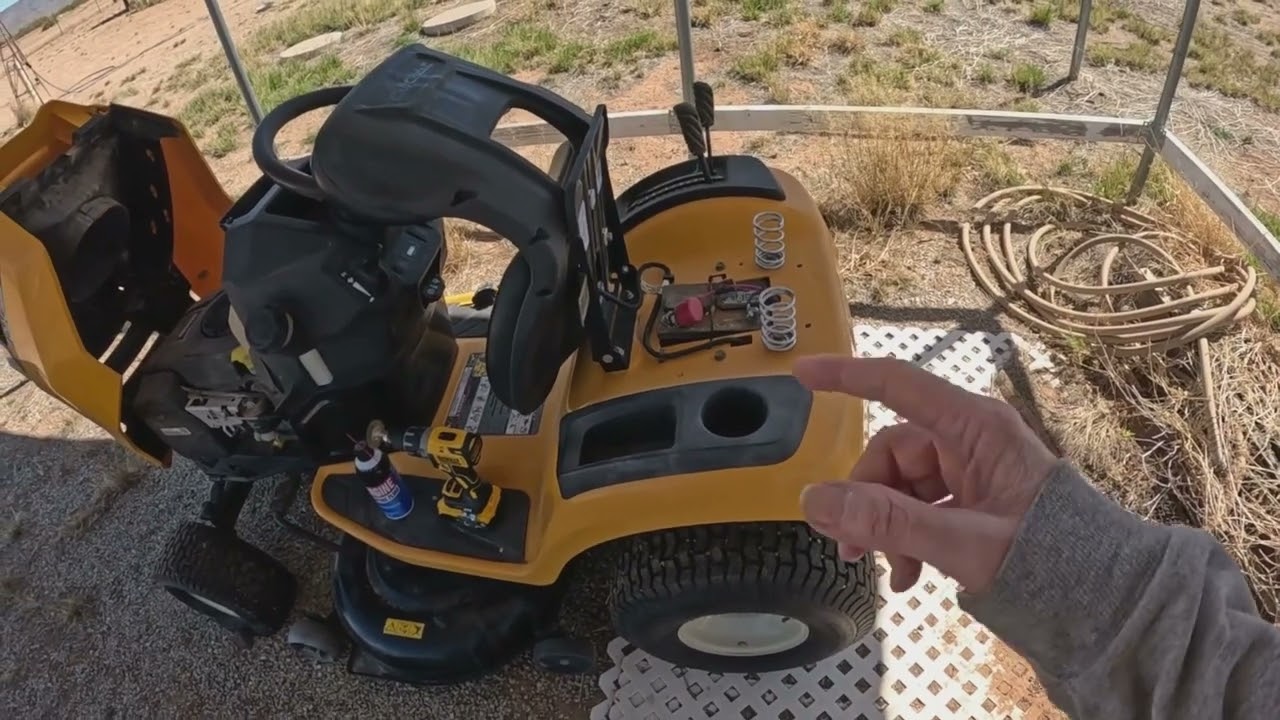 Cub Cadet maintenance no start and flat tire