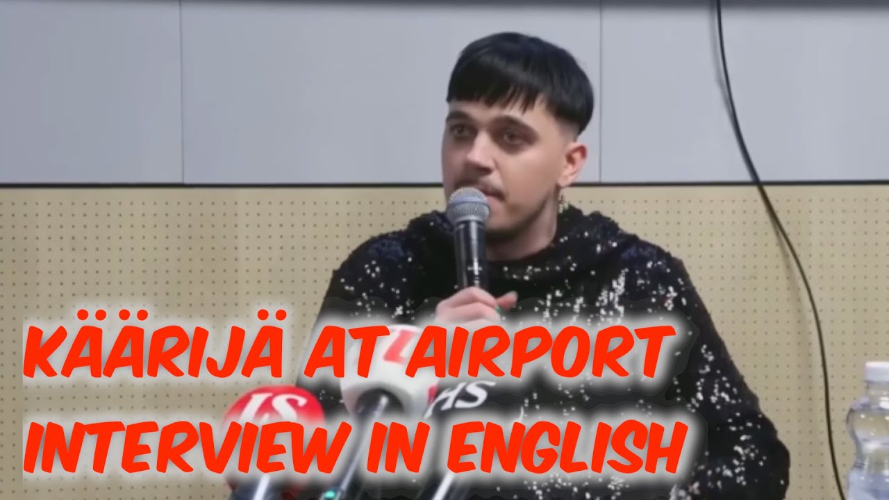 Käärijä Airport Interview ENGLISH SUBTITLES