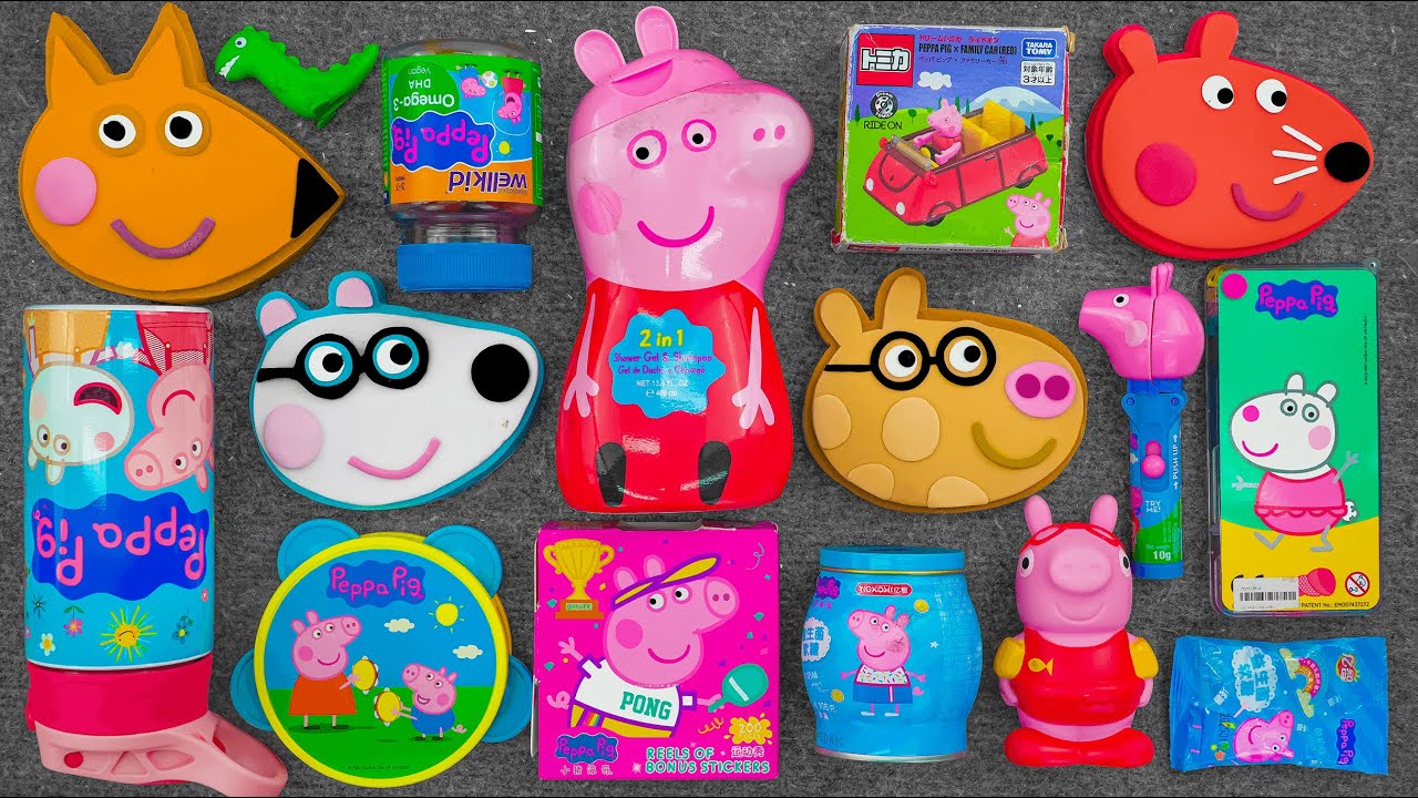 37 Minutes Satisfying with Unboxing Cute Peppa Pig Candy and Toys Collection ASMR 🧁🍬