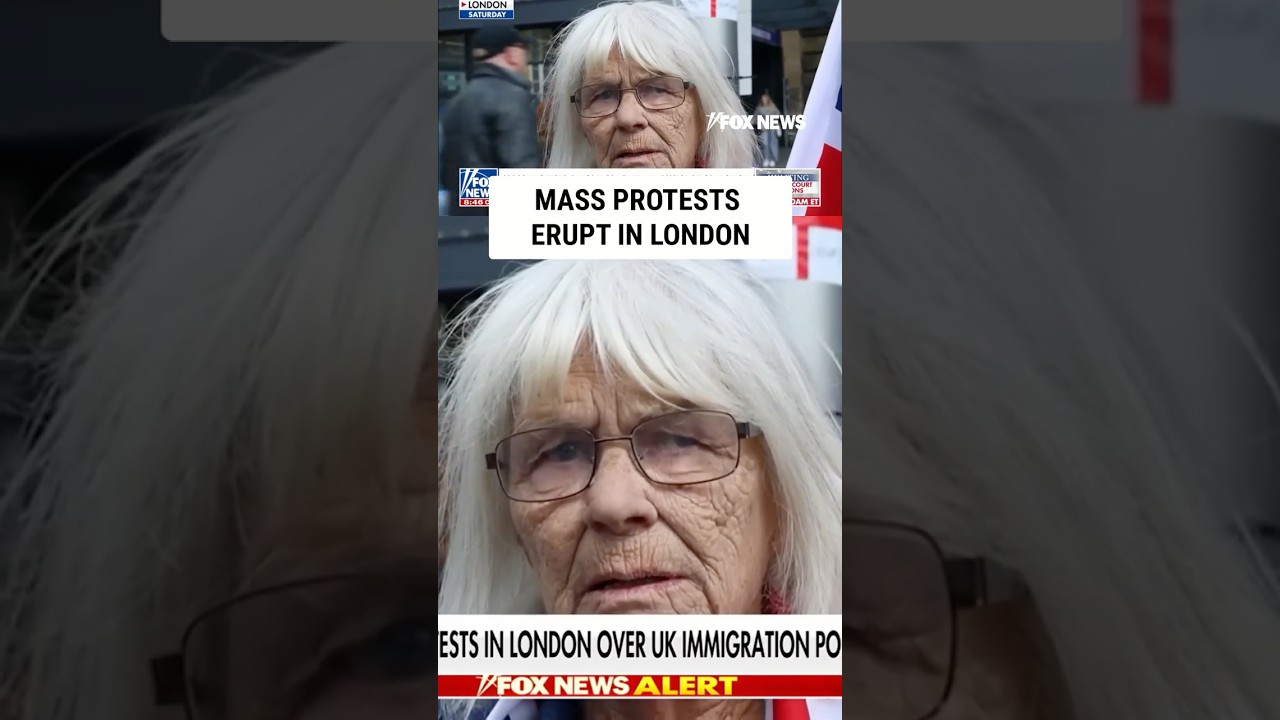 THOUSANDS rally in London for stricter immigration policies #foxnews #news #us #fox
