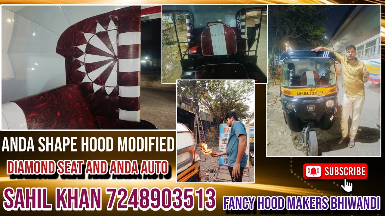 BAJAJ AUTO🛺ANDA SHAPE HOOD ASTER MODIFIED⚒️😍KAM DAM ME HUA EK NO KAAM 👌🏻😱WATCH FULL VIDEO👆🏻BHIWANDI📍