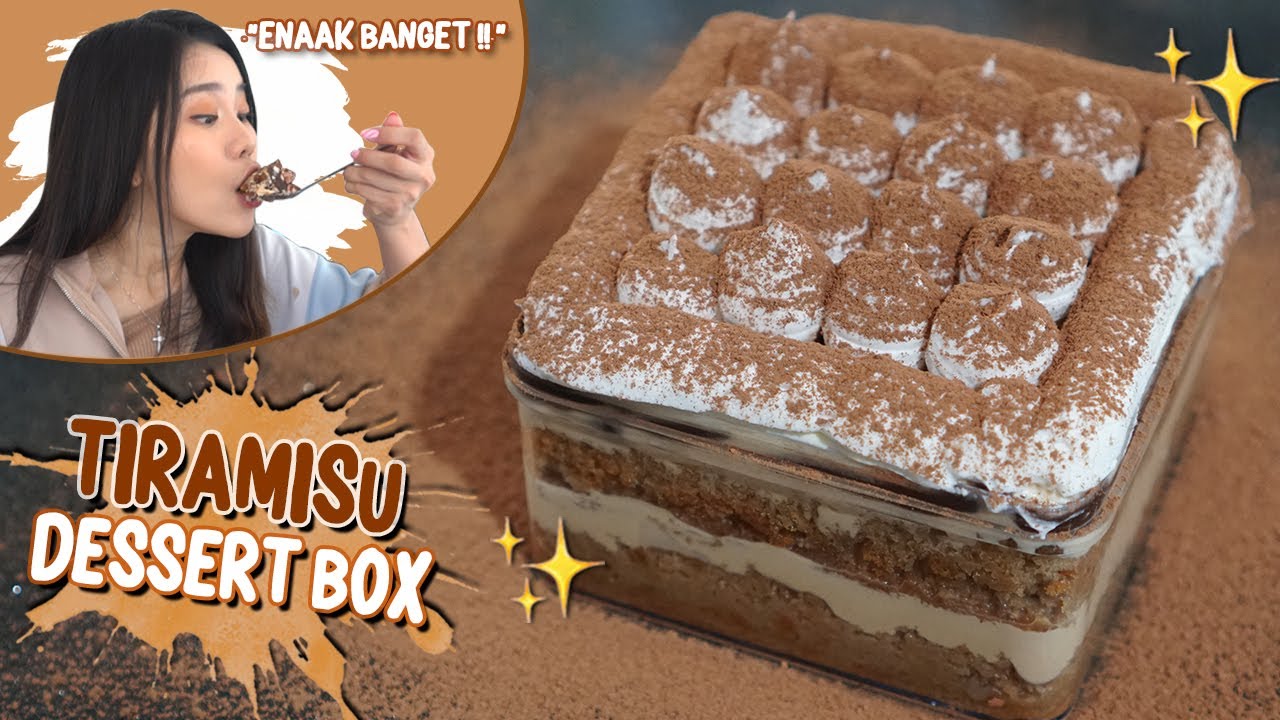 BIKIN TIRAMISU DESSERT BOX YANG SUPER ENAK DAN GAMPANG!