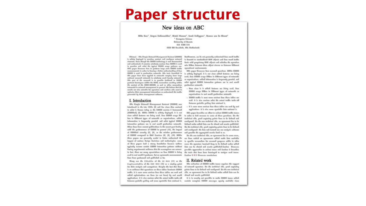 How to write a scientific paper