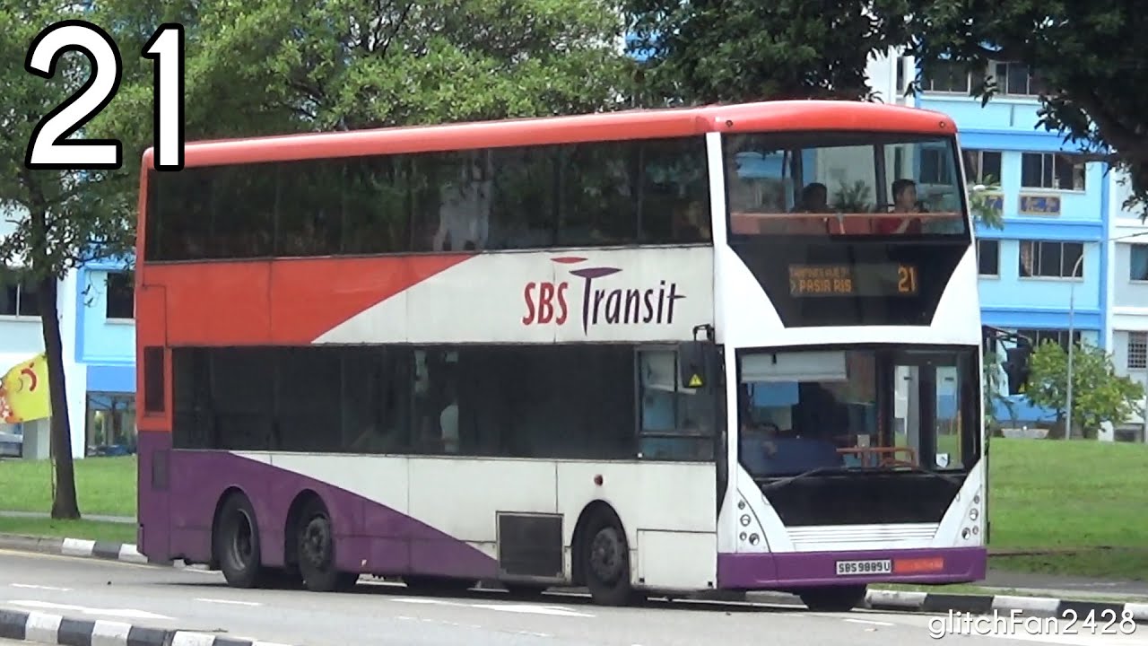 [SBST] (Retired) Debut - SBS9889U on Service 21 - Volvo B10TL Super Olympian CDGE Demonstrator