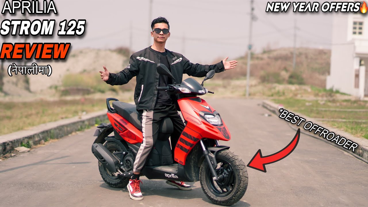 Aprilia Strom 125 Review नेपालीमा🇳🇵: Best Offroad Scooter🔥 | Best New Year Offers in Nepal🔥🔥