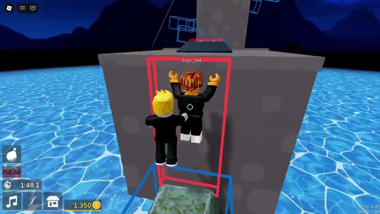 Jogando Quebra Cabeça de Trabalha em Equipe OBBY