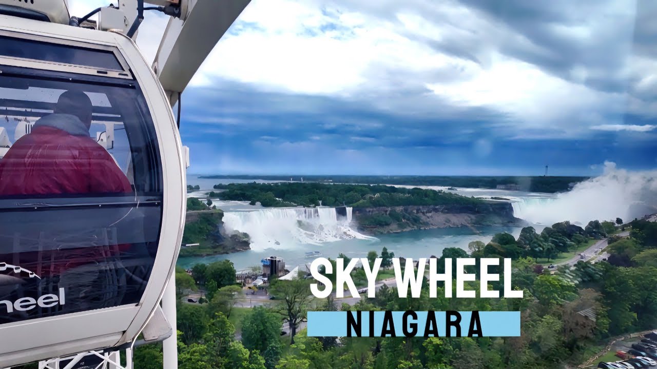 Explore Canada 🇨🇦 | Sky Wheel | Stunning view of Niagara Falls and Clifton Hill from the top 