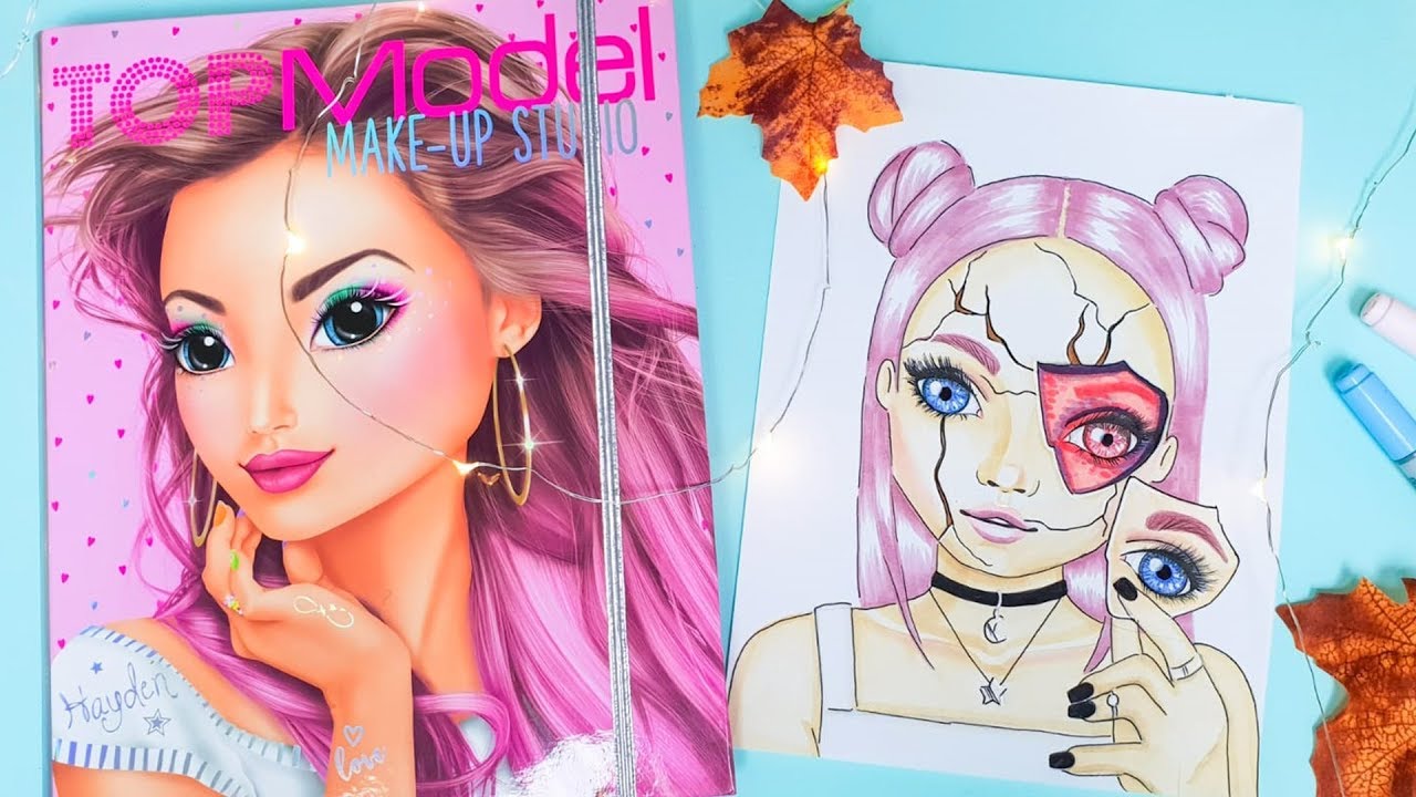 How to draw Halloween Make-Up || Foxy Draws