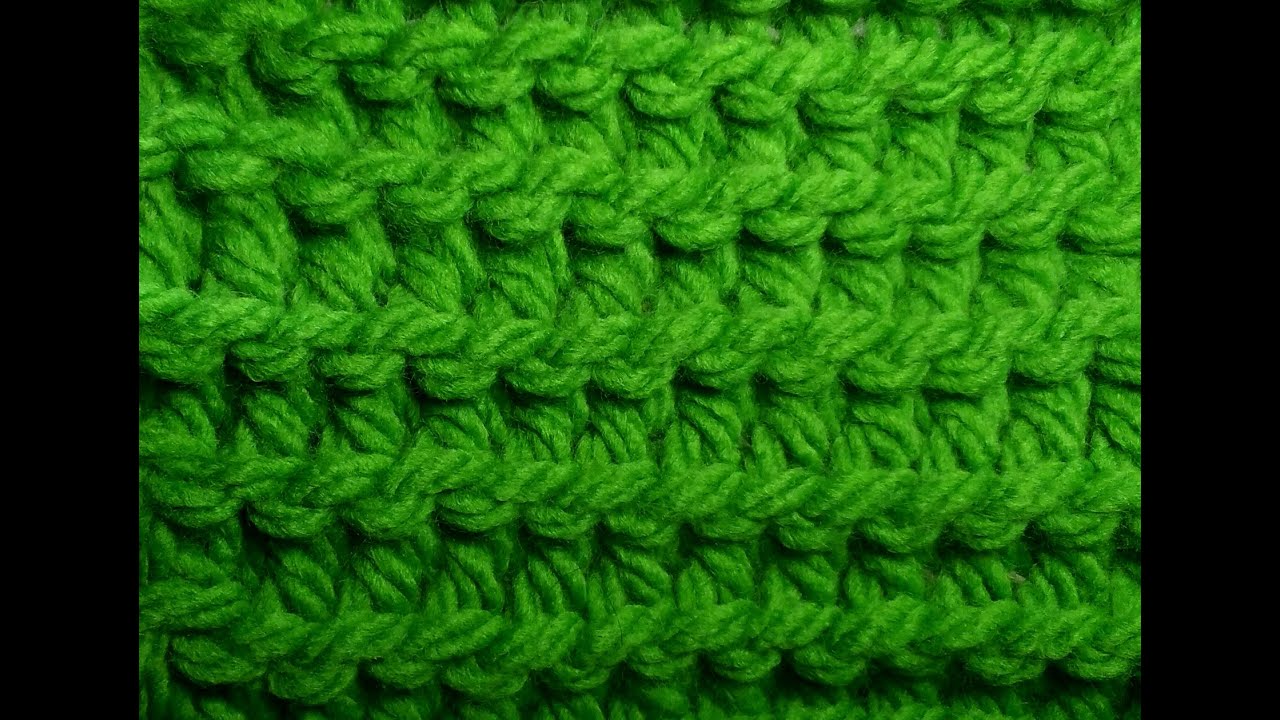 PUNTO SANTA CLARA EN CROCHET