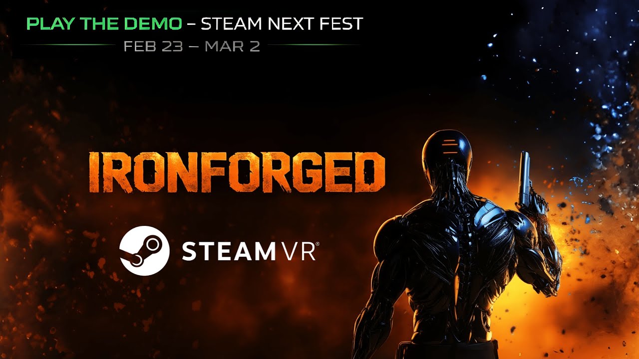 IRONFORGED 👊 Wishlist on Steam 🎮 #steamvr #pcvr #steamframe  #vrfps