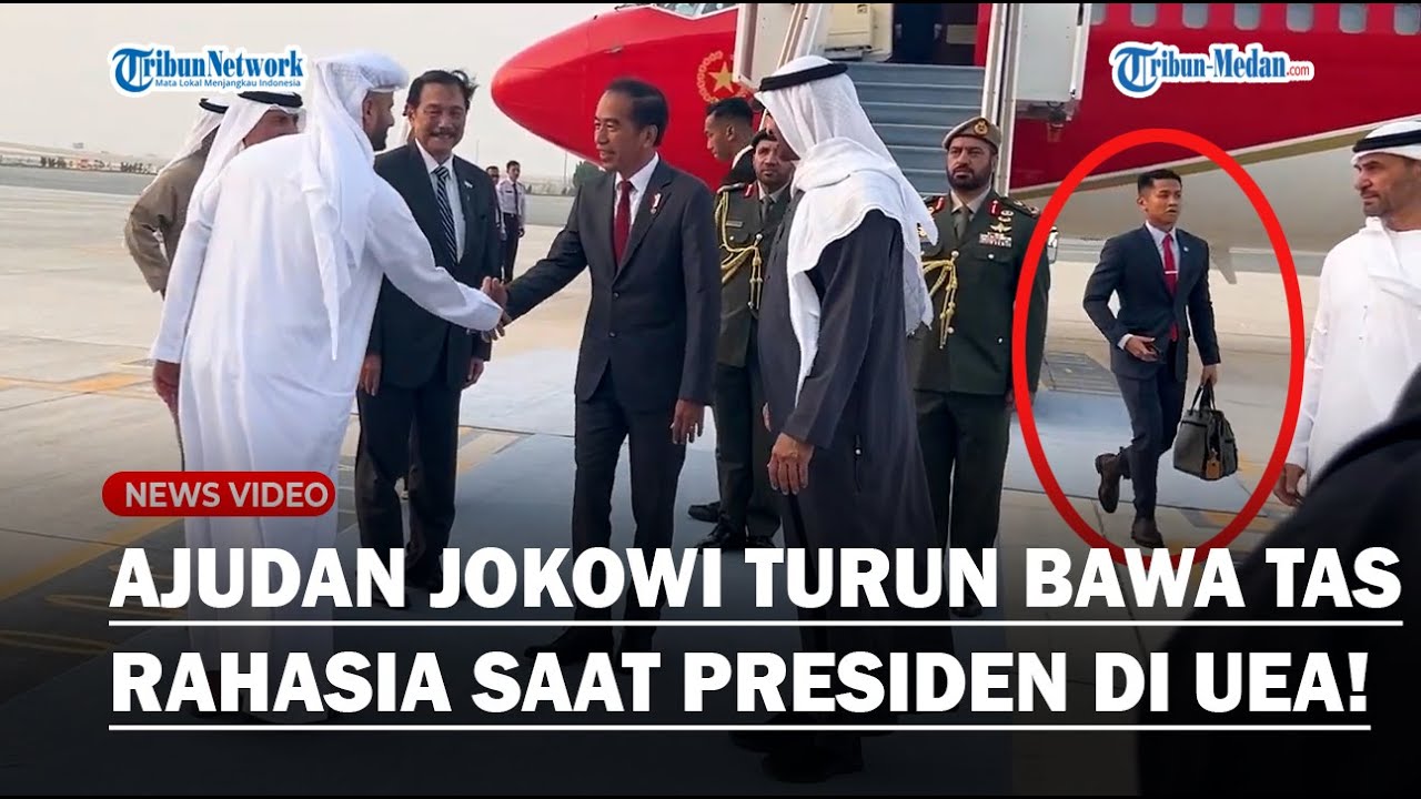PASPAMPRES Berjaga Ketat Jokowi Tiba di Abu Dhabi Disambut Presiden MBZ, Jet Tempur UEA Mengawal!