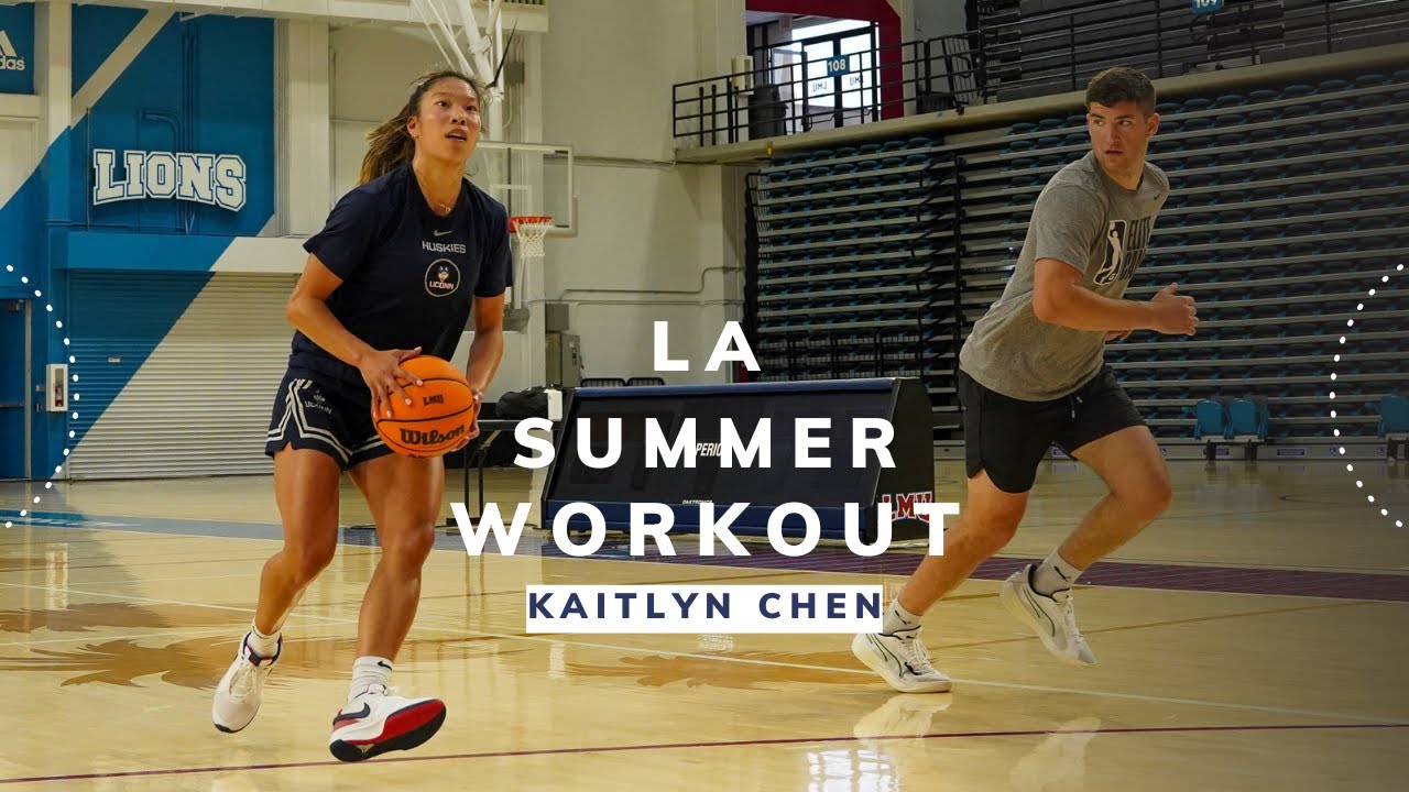 UConn WBB National Champion PG Kaitlyn Chen Workout in LA w/ NBA Trainer Danny Cooper!