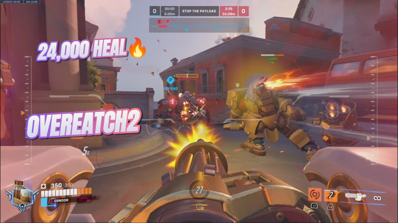 دلعت التانك في كينقزرو 24,000 هيل🔥 | Overwatch