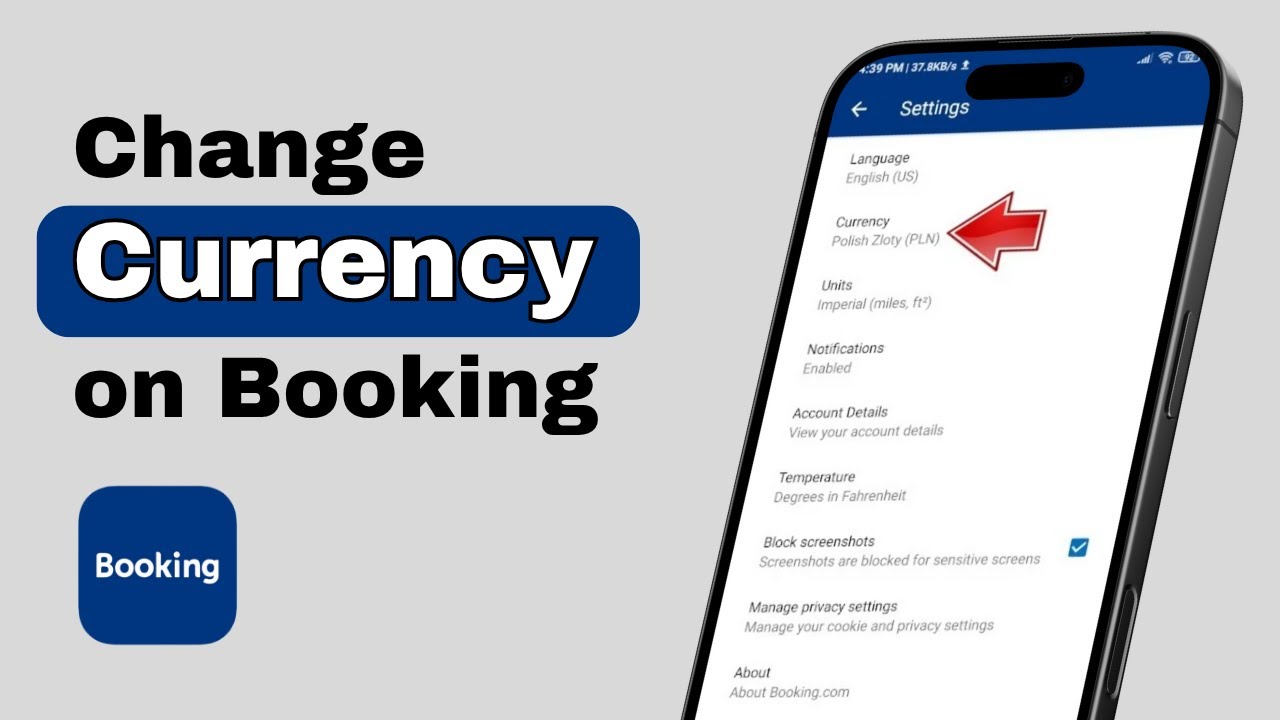 How to Change Currency on Booking.com