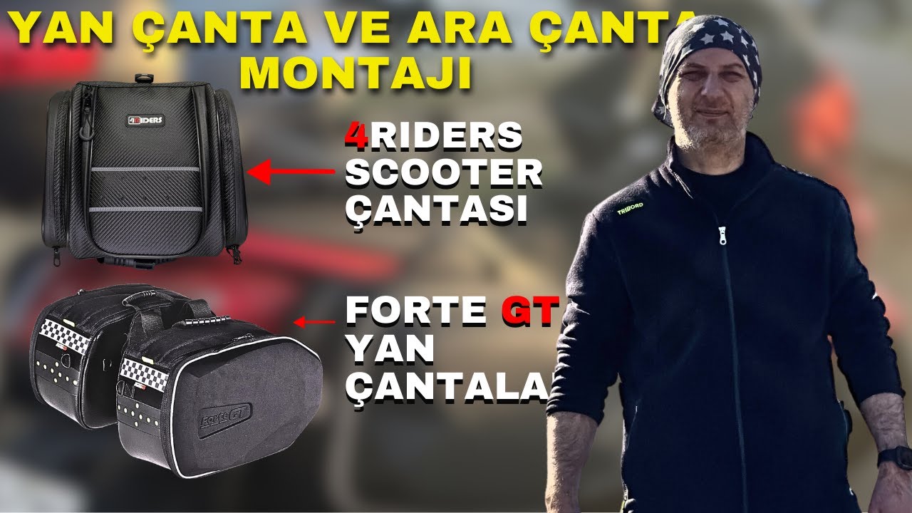 FORTE GT SCOOTER ÇANTA MONTAJI / 4RIDERS SCOOTER ARA ÇANTA MONTAJI / HASANPAŞA CENNETTEN BİR KÖŞE