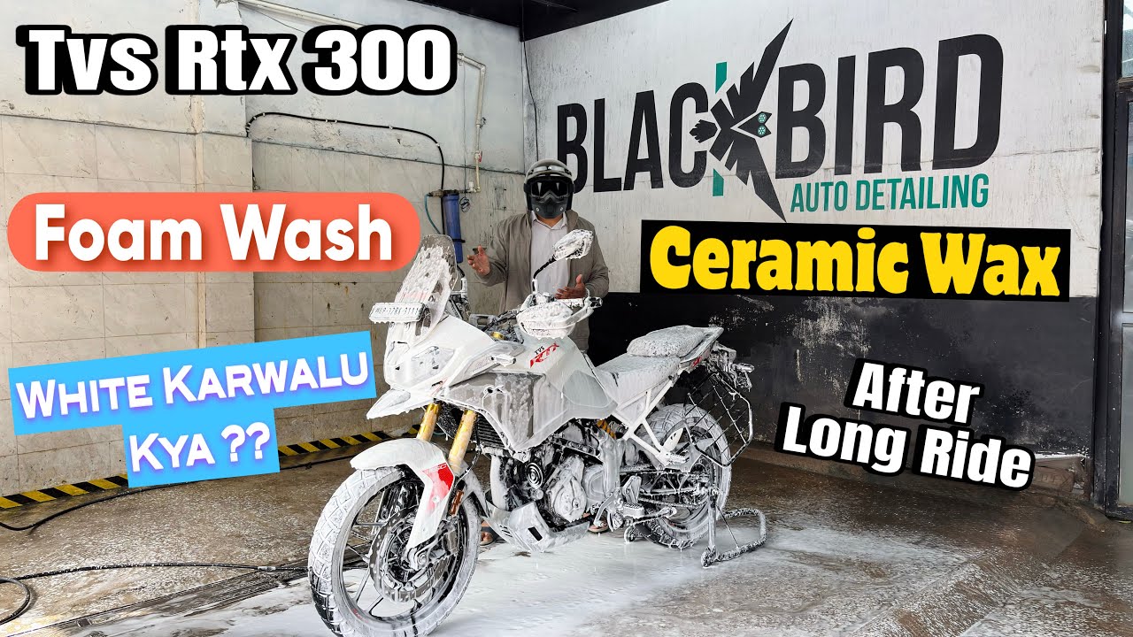 Tvs Apache Rtx 300 Foam Wash And Ceramic Wax After Long Ride || Modification Karwalu Kya Ye