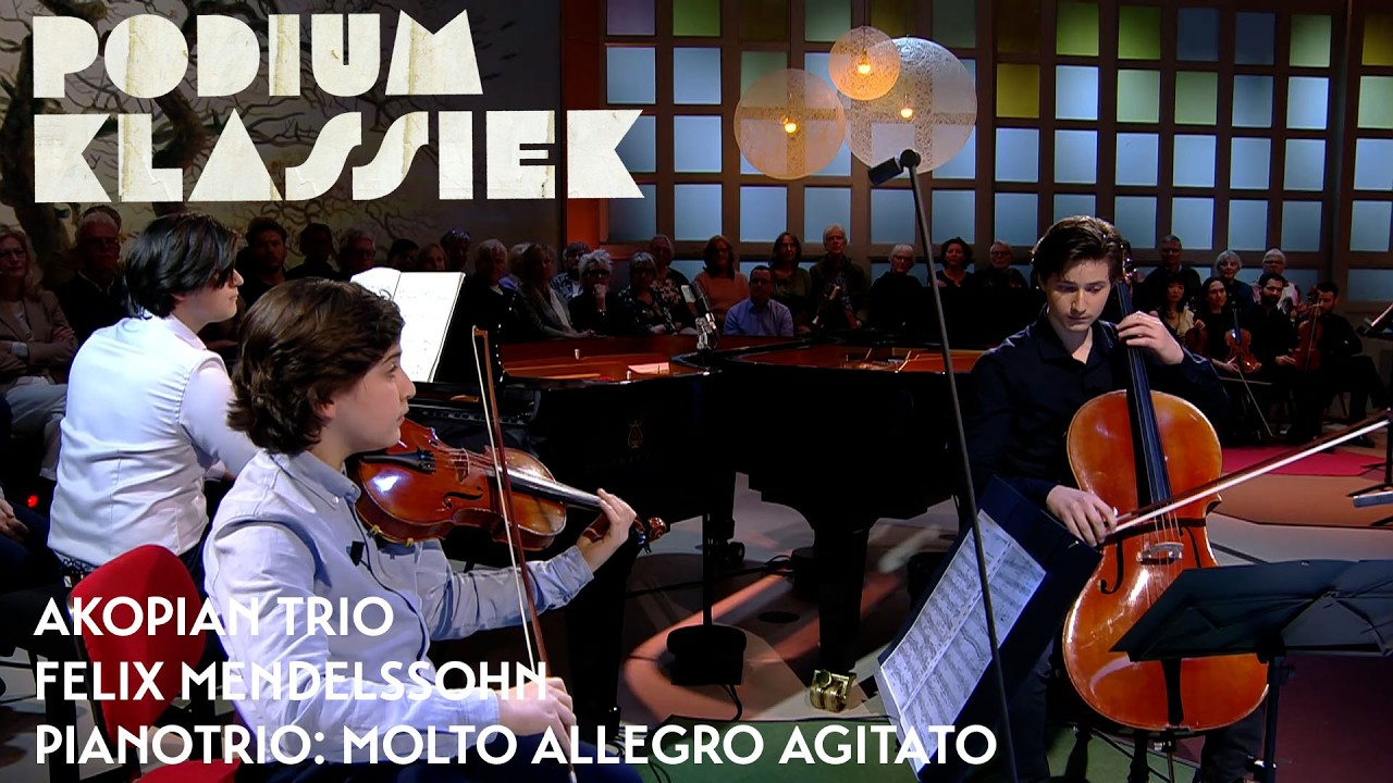 Akopian Trio - Felix Mendelssohn - Pianotrio: Molto allegro agitato | Podium Klassiek
