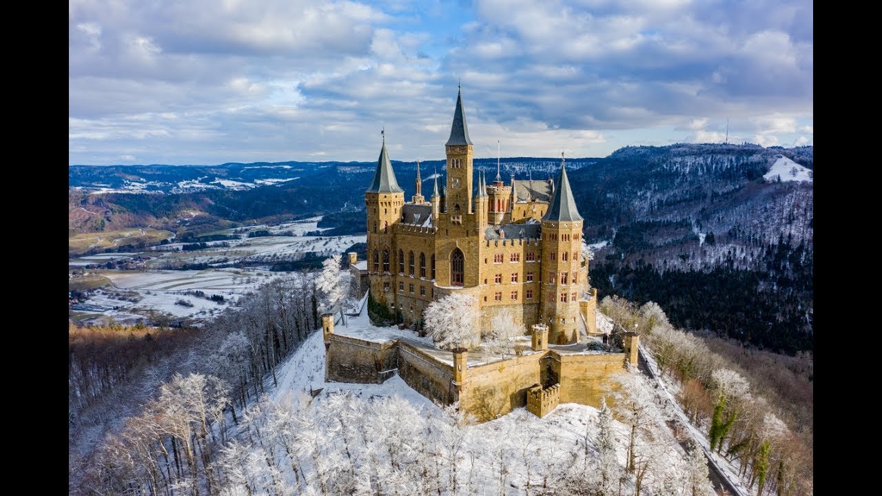 Burg Hohenzollern im winterlichen Gewand - Höchste Auflösung einstellen !
