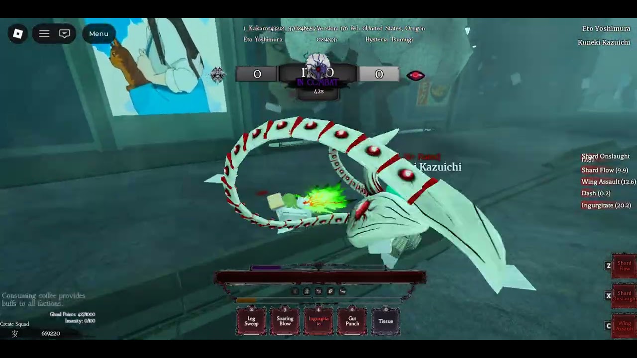 bum with exploits still looses, ghoul re