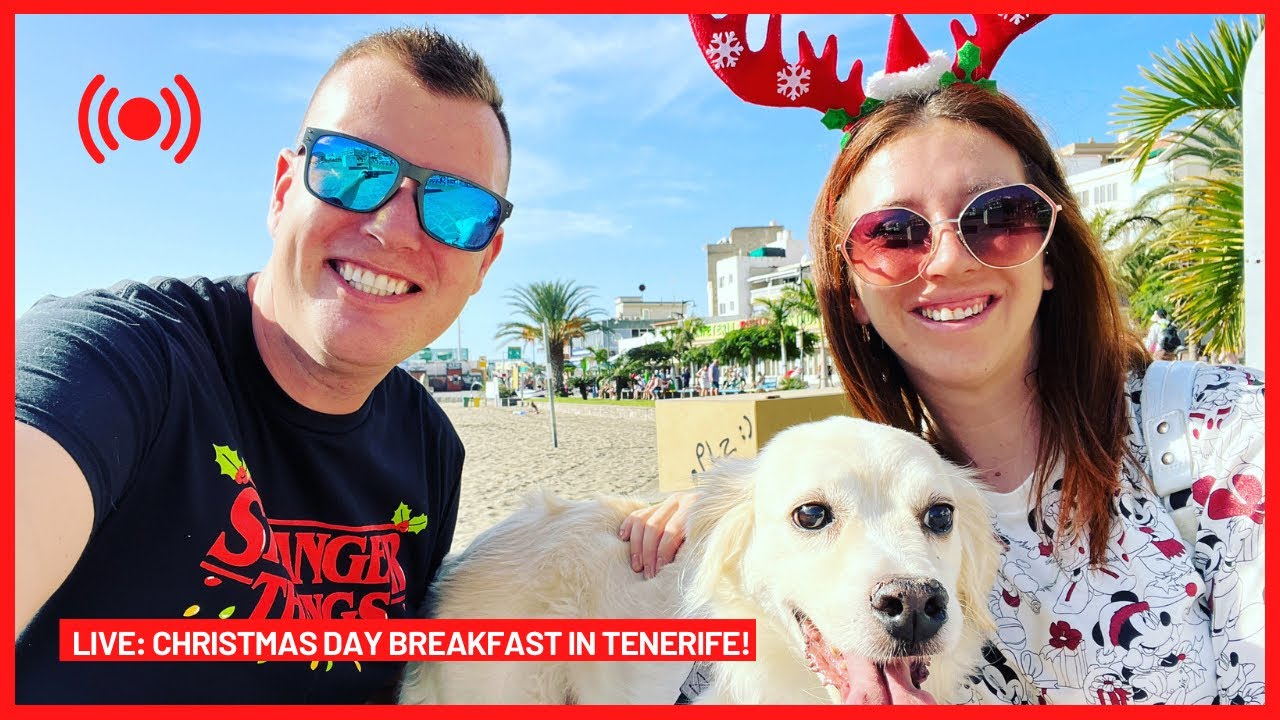 🔴LIVE: Christmas Day Breakfast in Los Cristianos Tenerife ☀️