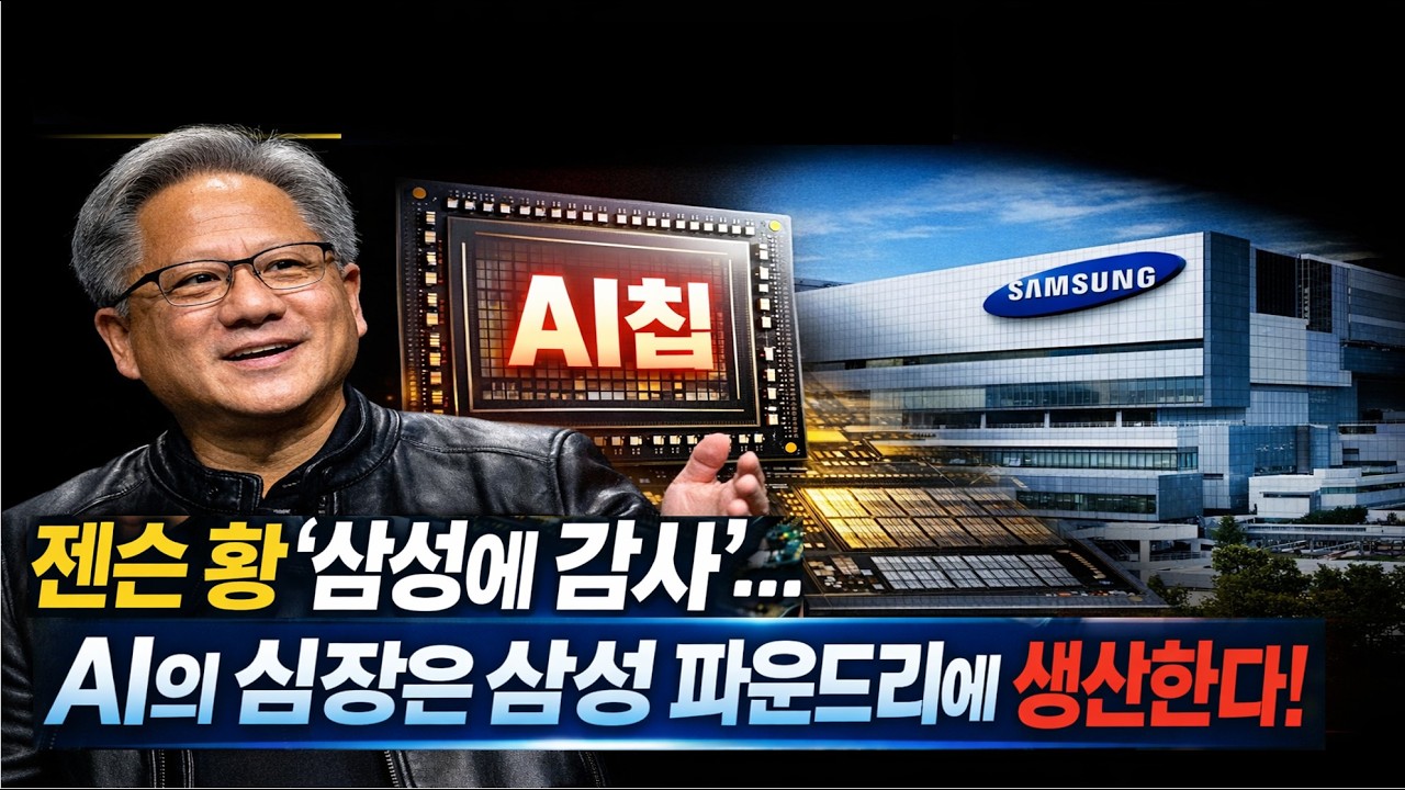 젠슨 황 &lsquo;삼성에 감사&rsquo;&hellip; 엔비디아 AI칩, 삼성 파운드리에서 생산한다