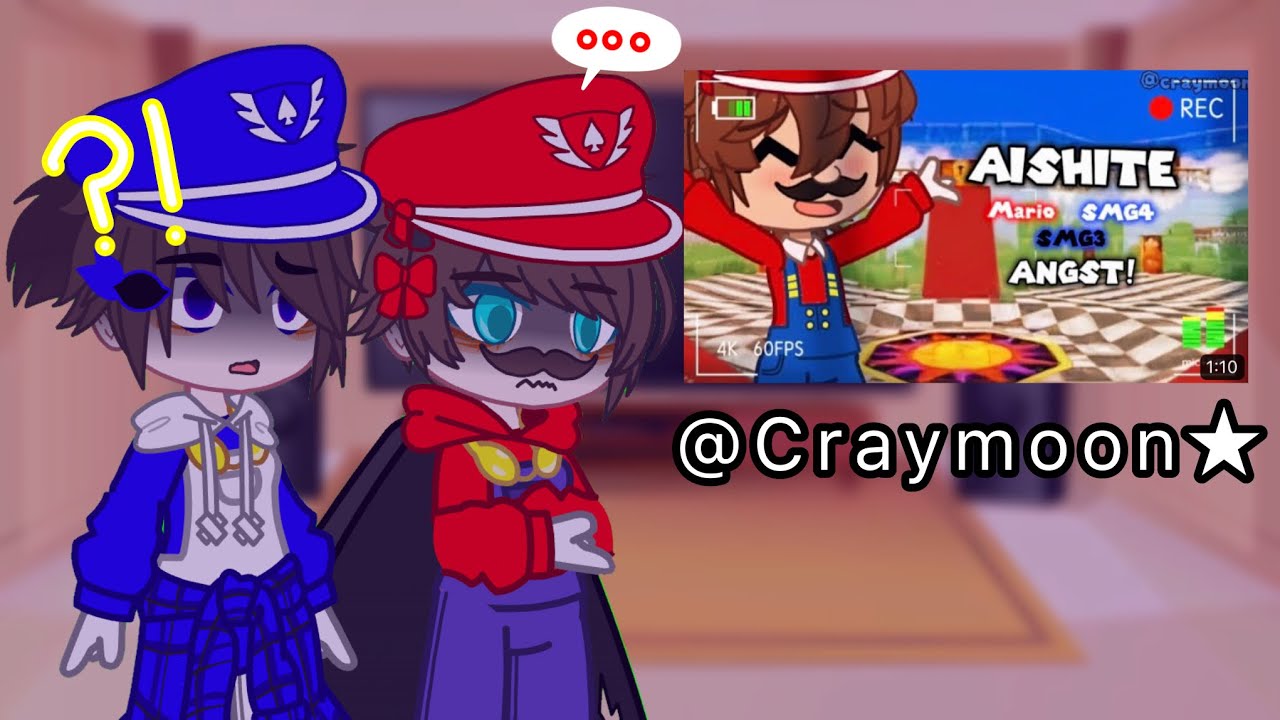 watch videos with smg4![mario angst?]#gachaclub #mario #smg4