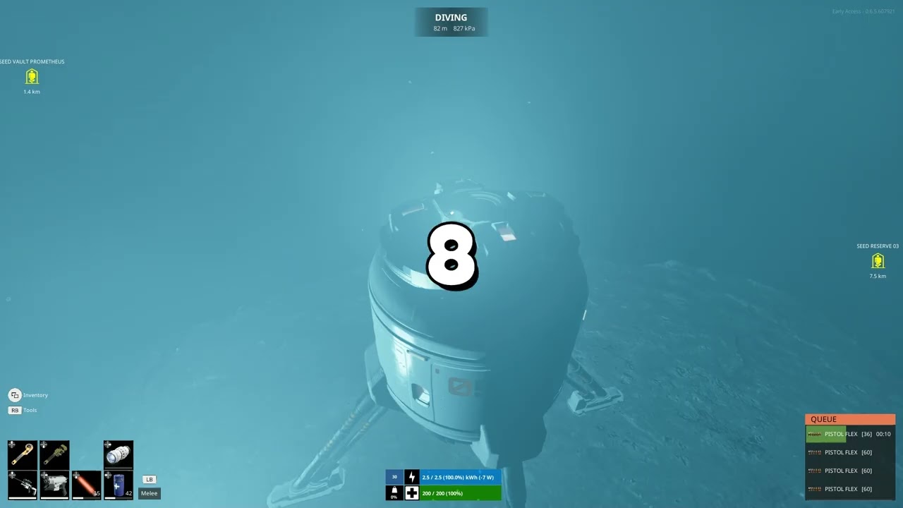 UnderWater seed lag example , last Caretaker