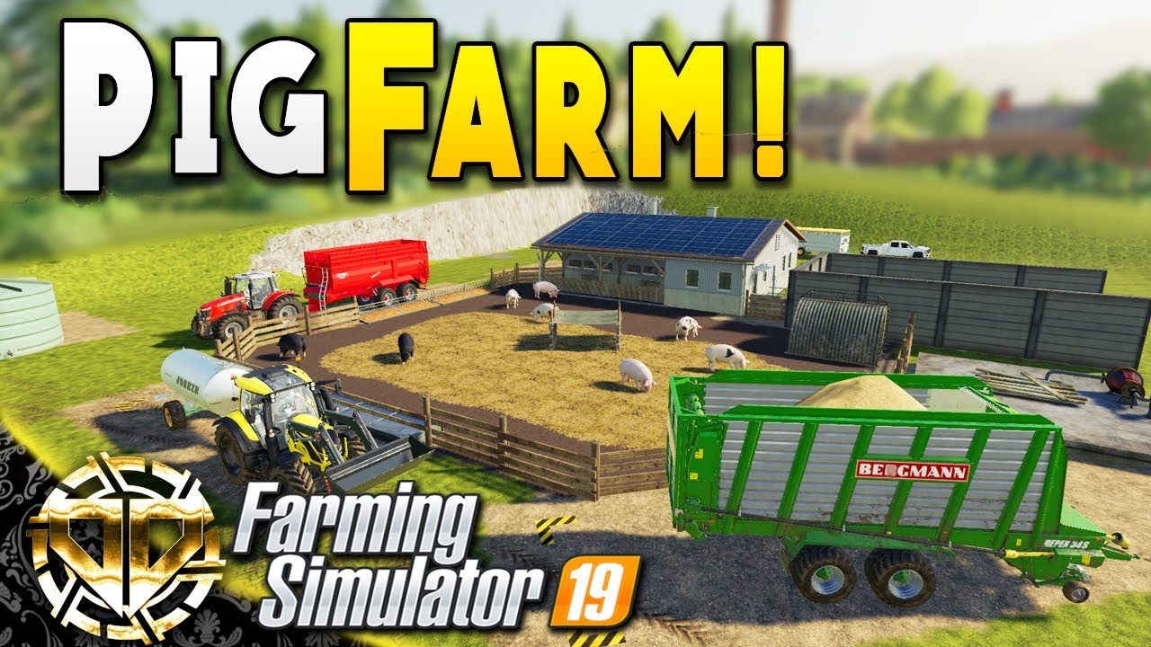 CUSTOM PIG FARM :  Farming Simulator 19 Gameplay : Ravenport EP 25
