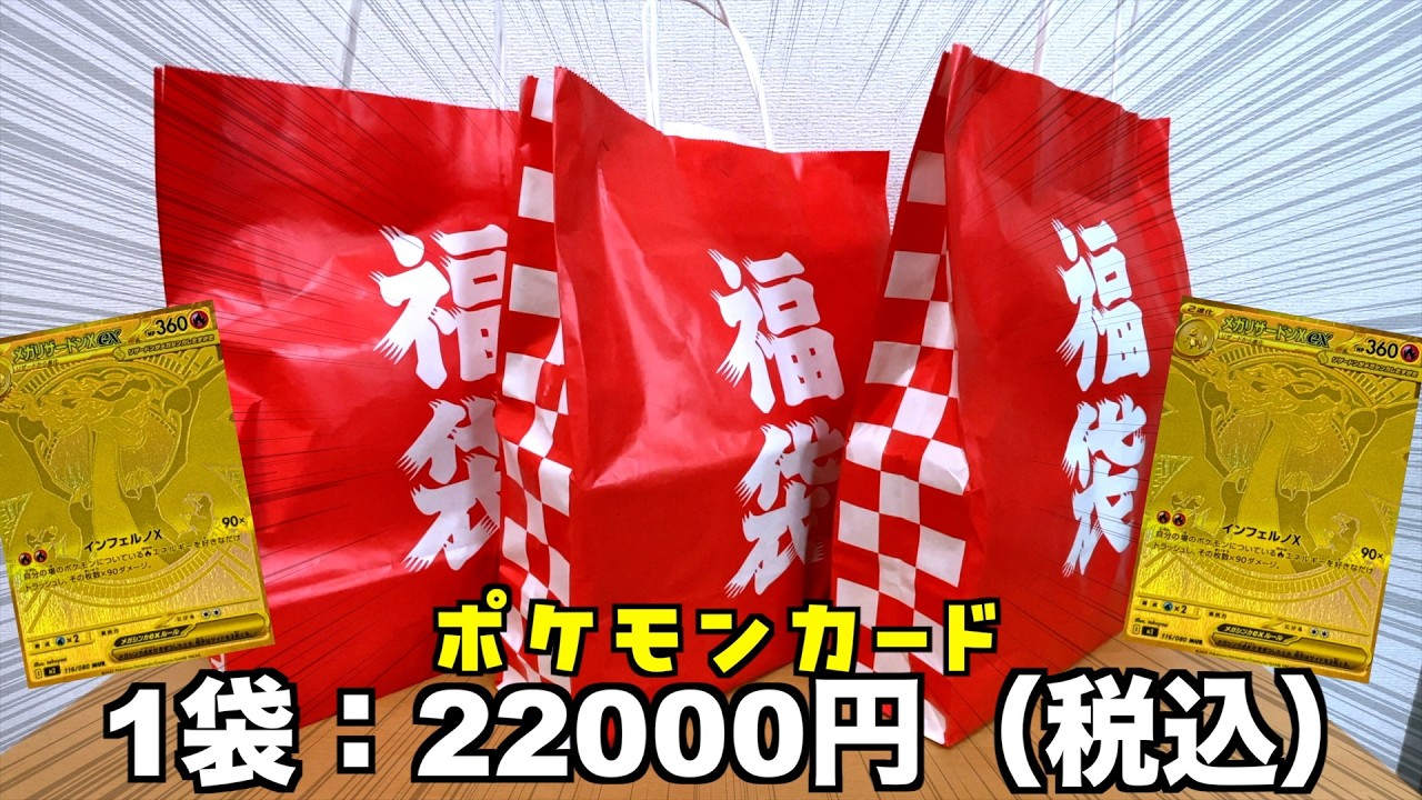 年末に買った22000円のポケカ福袋開封してみた【ポケモンカード／ポケモン】