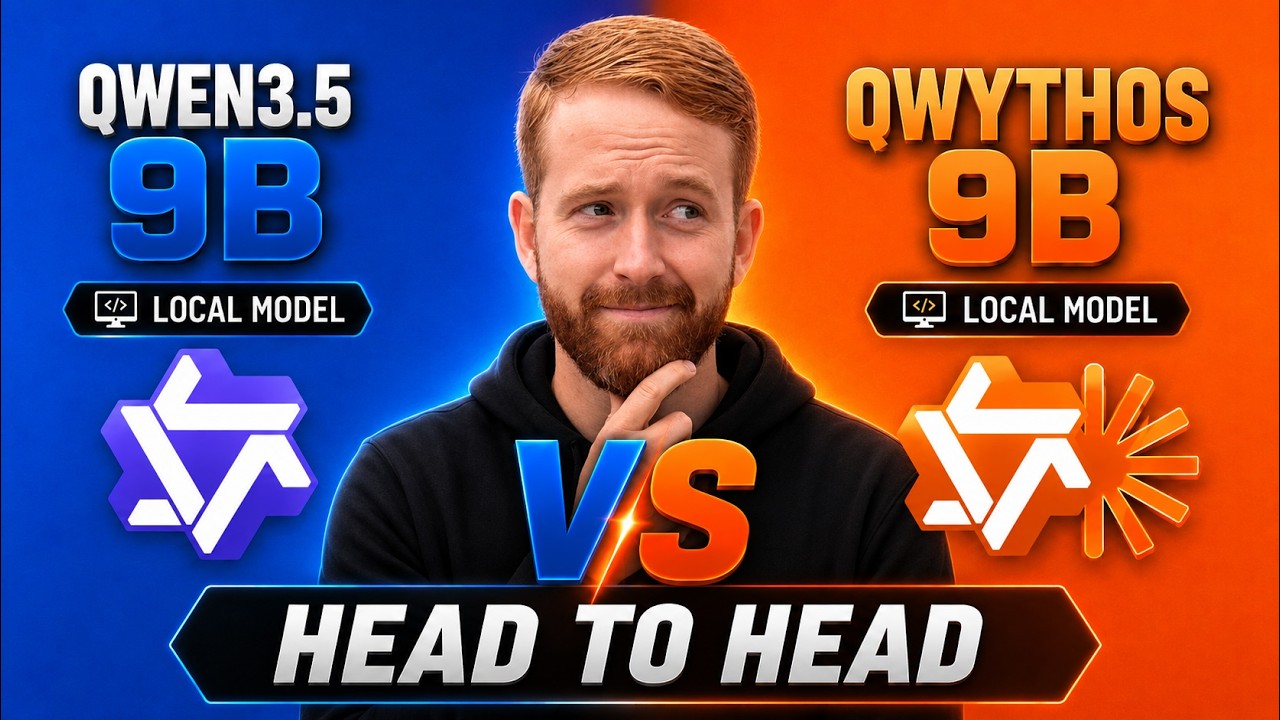 Qwythos 9B vs Qwen3.5 9B | 16Gb vRAM Head-to-Head