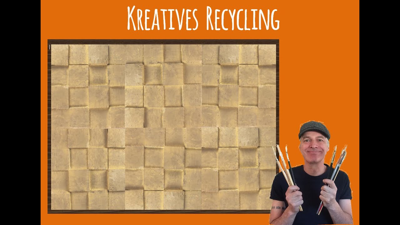 Upcycling: Wie du aus alten Kartons ein tolles Wandbild schaffen kannst