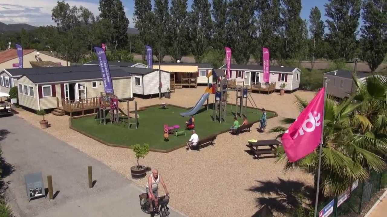 An aerial view of Le Montourey siblu holiday village