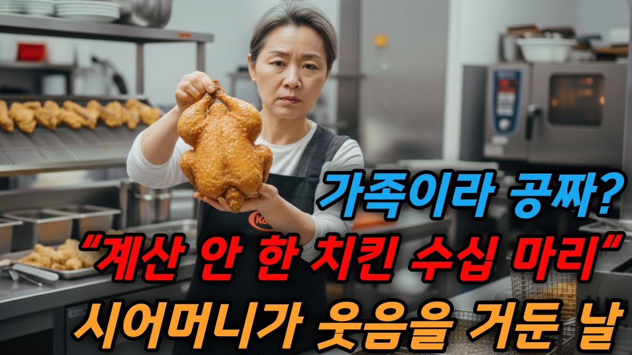 “계산 안 한 치킨 수십 마리… 시어머니가 웃음을 거둔 날”