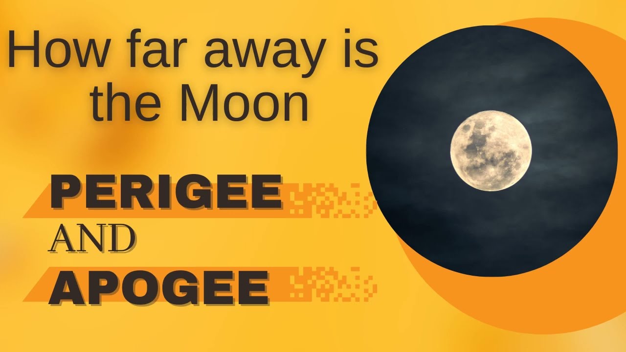 Lunar Perigee & Apogee | How far away is the MOON