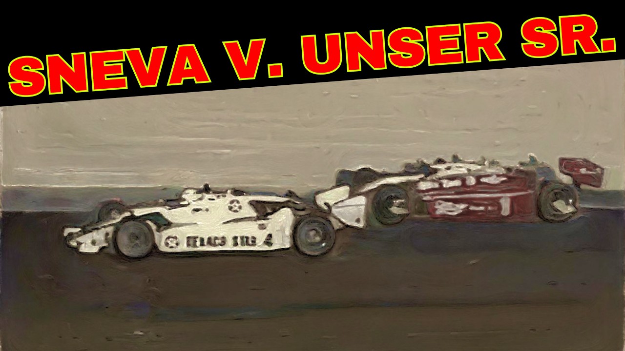 Al Unser Sr. and Tom Sneva Fight For Lead, Ends in Crash (1984 CART Caesars Palace)