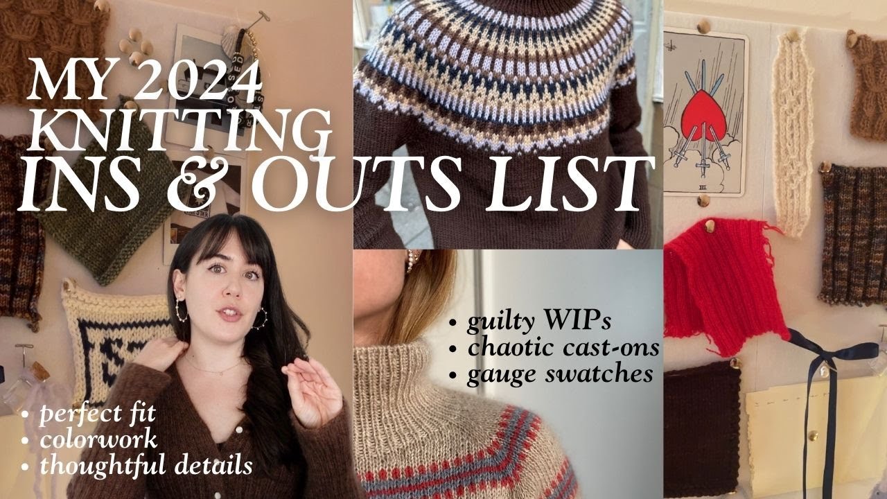 knitting intentions | my fiber arts ins & outs list
