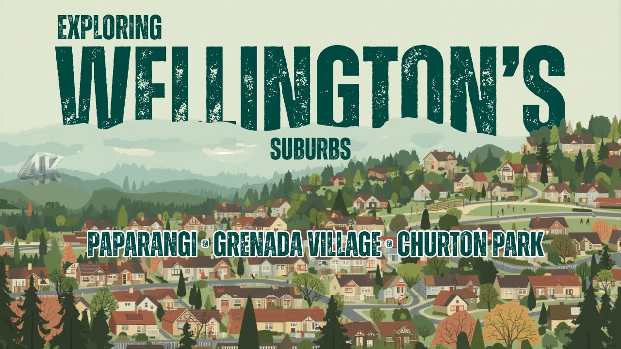 NEW ZEALAND 4K | Relaxing Suburb Drive – Paparangi, Grenada Village & Churton Park | PEACEFUL & CALM