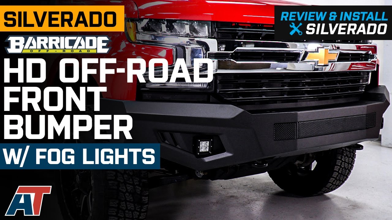 2019-2021 Silverado 1500 Barricade HD Off-Road Front Bumper with LED Fog Lights Review & Install