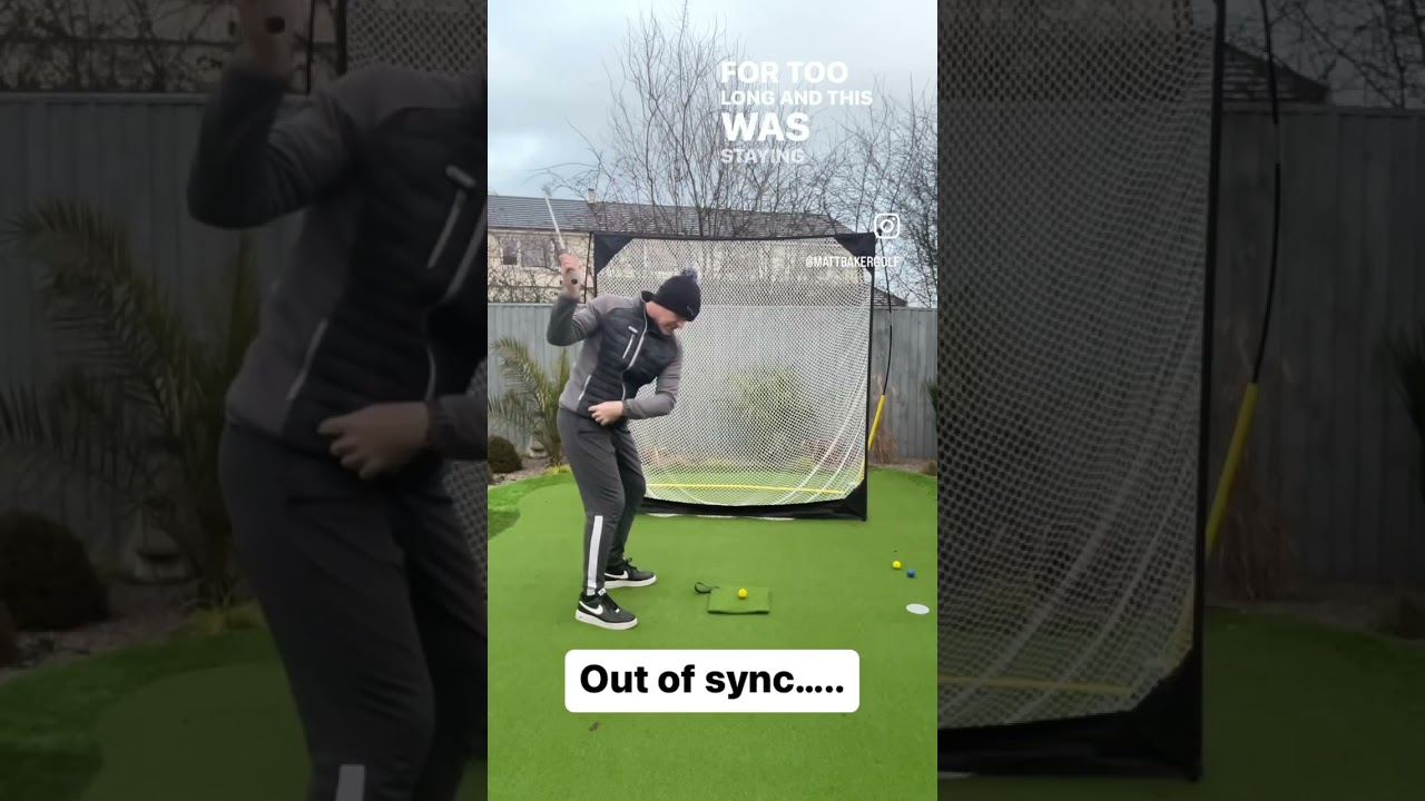 Golf swing out of sync?