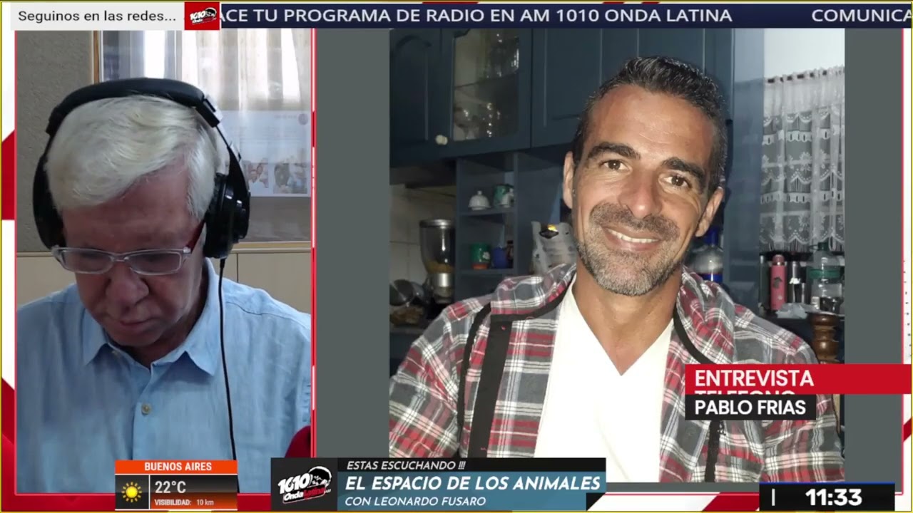 COM. TELEFONICA CON EL Dr. PABLO FRIAS - VETERINARIO