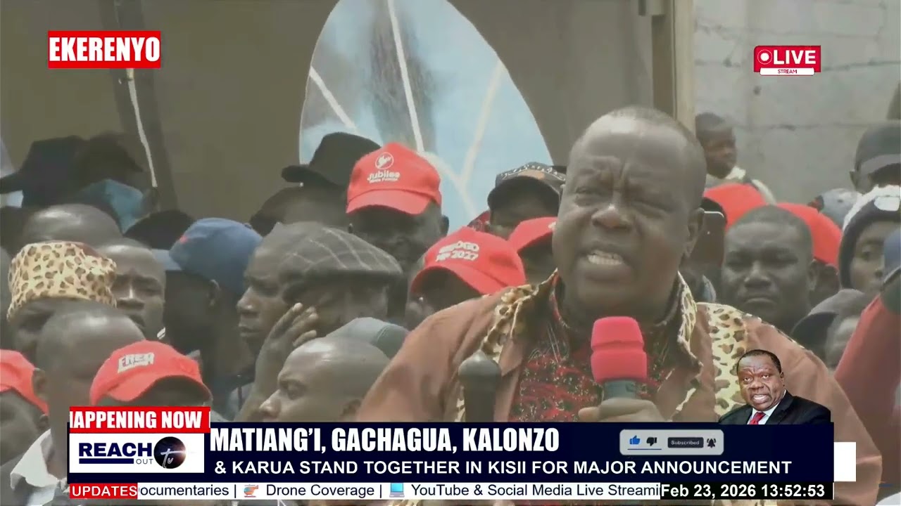 MATIANG'I FULL SPEECH AT EKERENYO KISII
