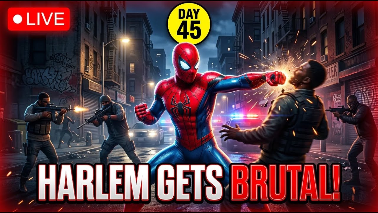 Day 45 – Harlem Is Out of Control 🔥 100% Grind | Spider-Man 2 PC