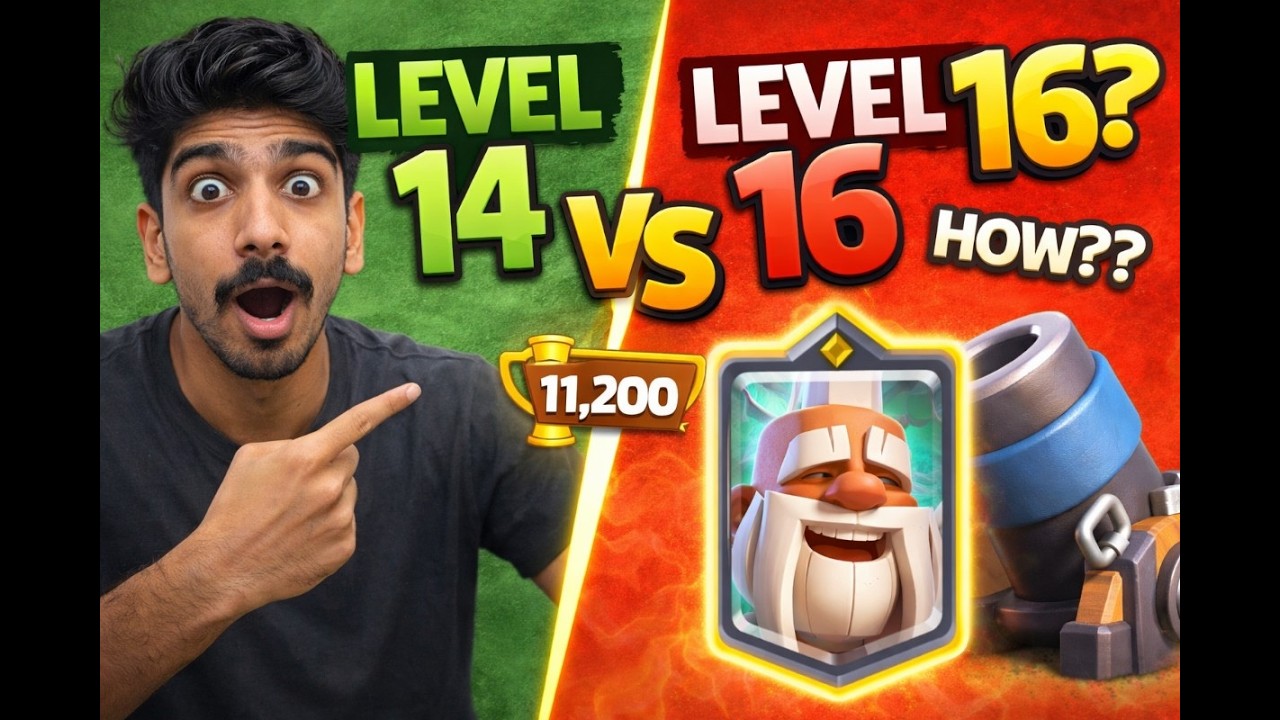 How I Beat Level 16 Players with ONLY Level 14 Cards (11.2K Trophies)