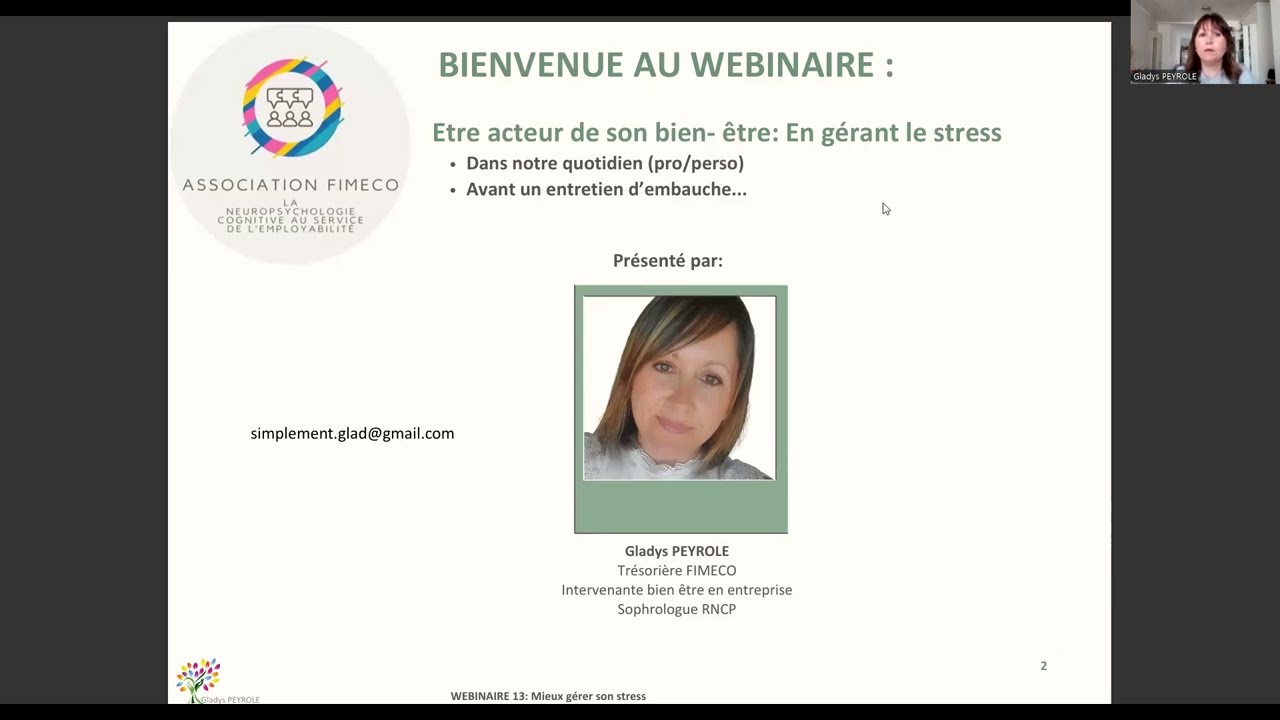 Etre acteur de son bien-être en gérant le stress.