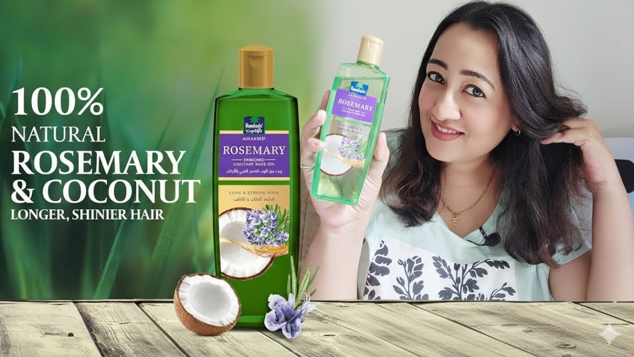 🌿 I Tried 100% Natural Rosemary & Coconut Hair Oil for 7 Days — The Results Will SHOCK You! 💆‍♀️✨