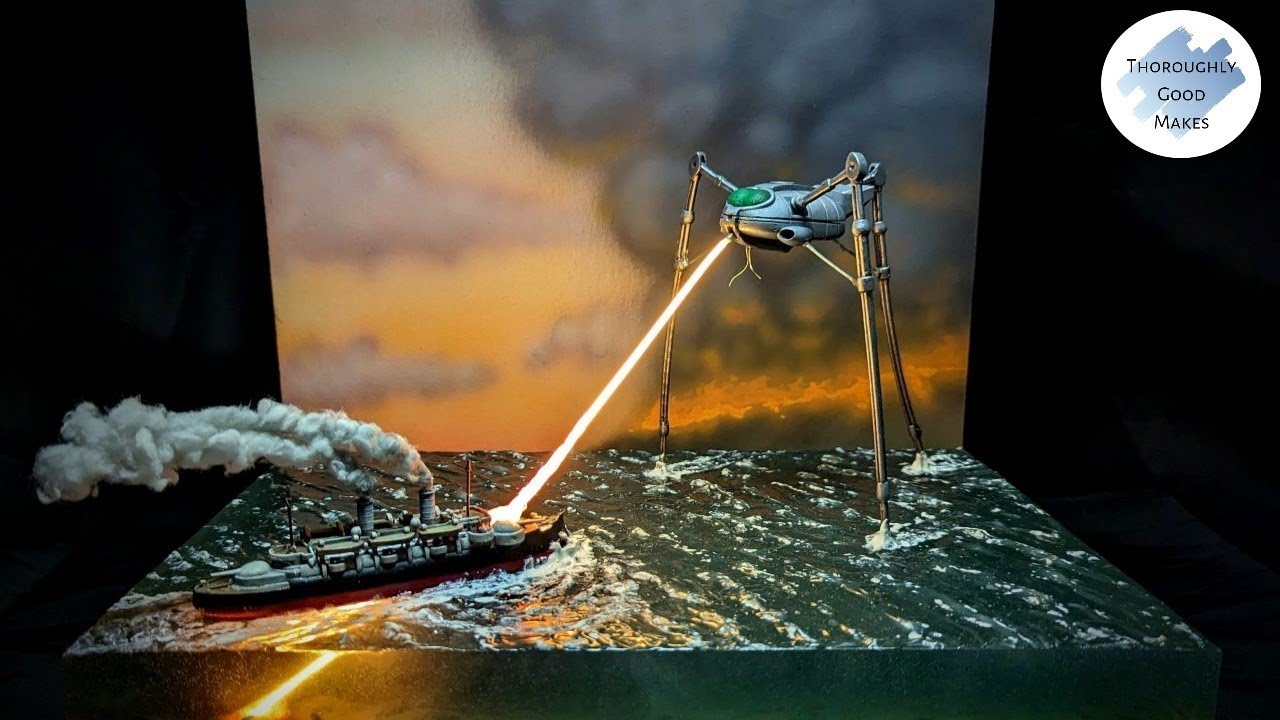 War of the Worlds 'Thunder Child' Diorama - Jeff Wayne