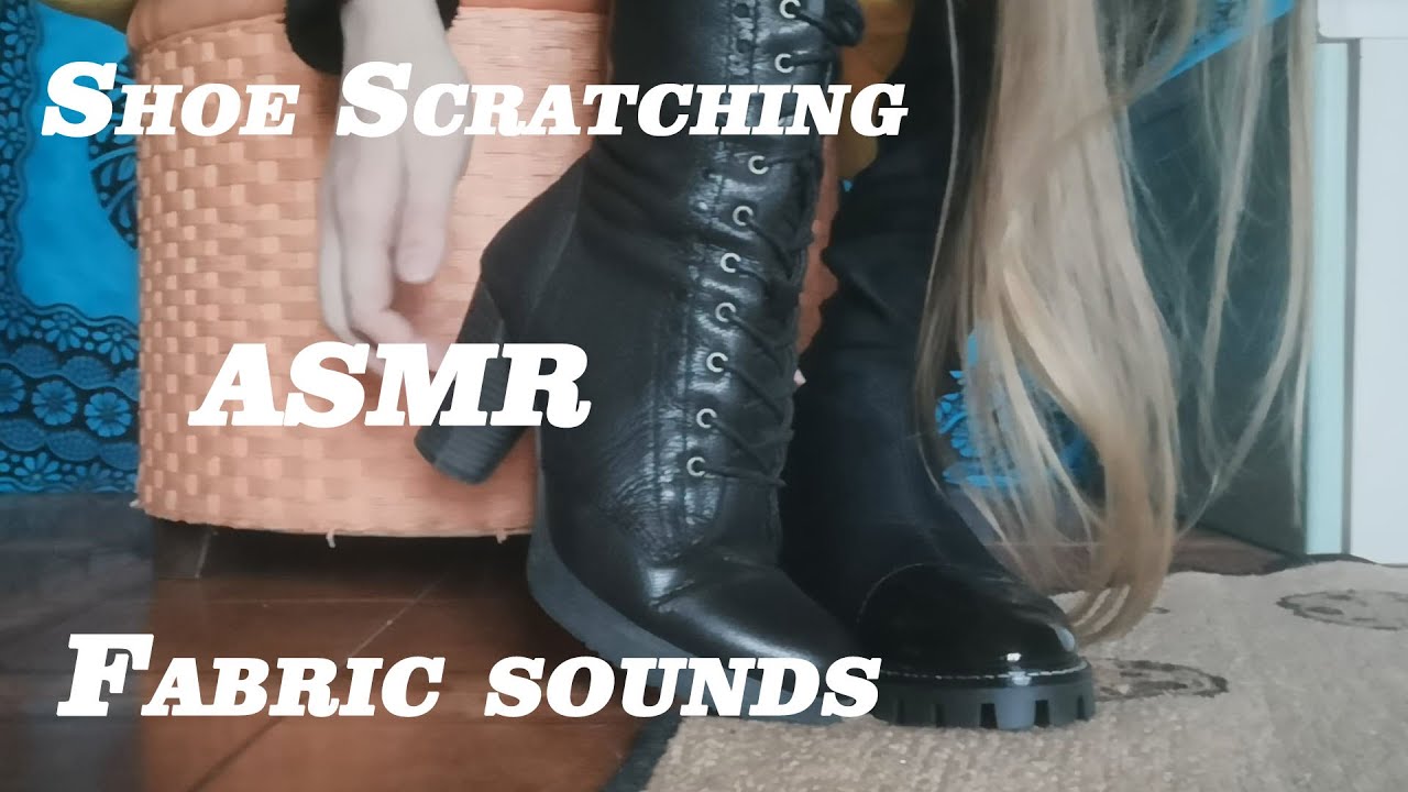 👠 Fast and aggressive shoe scratching, tapping, zip - Fabric sounds - NO TALKING ASMR (lo-fi)