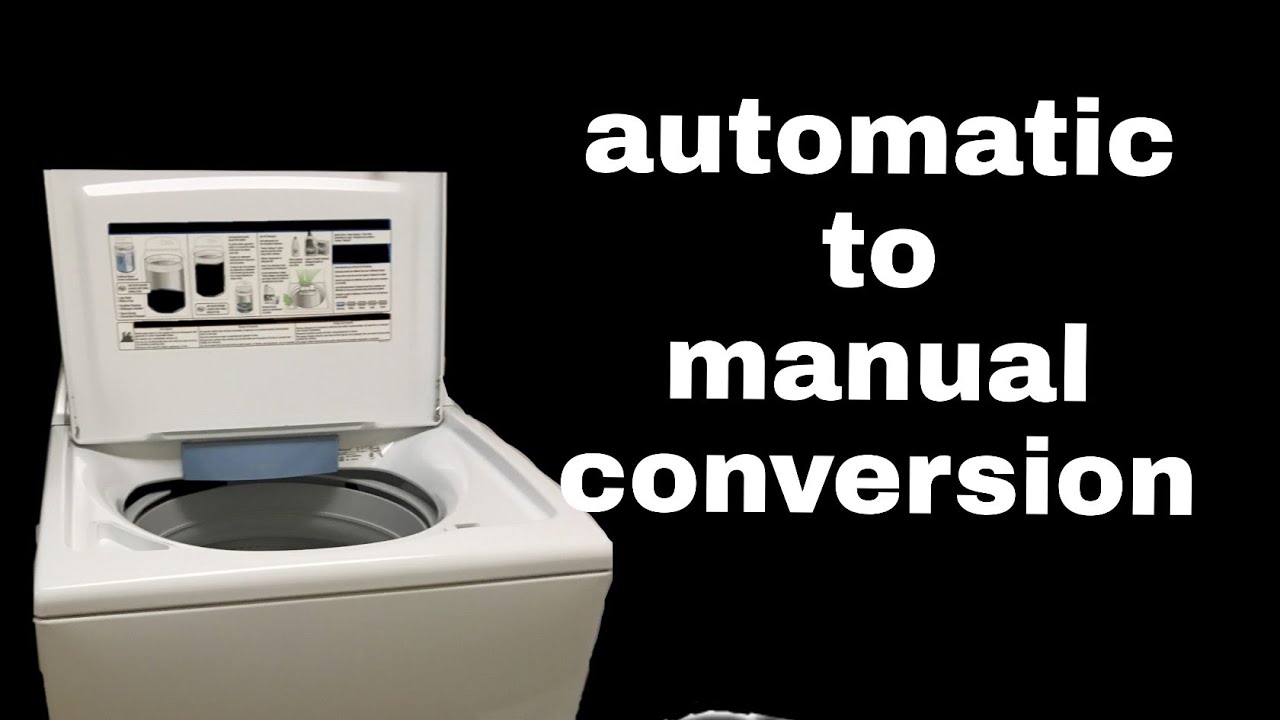panasonic matic washing machine  convert to manual