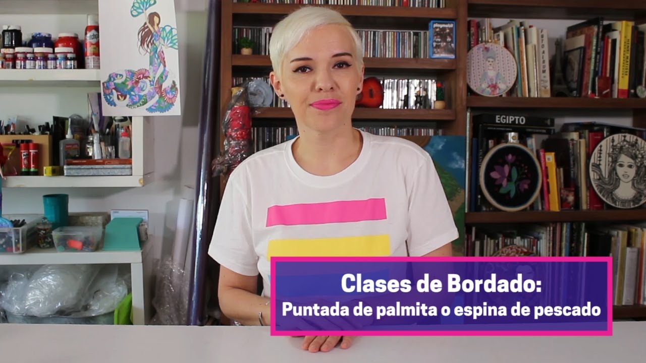 88 Clases de Bordado: Puntada de Palmita